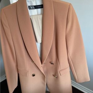 Zara gold button blazer